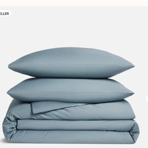Brooklinen Classic Percale Duvet Set in Storm Blue / Full/Queen